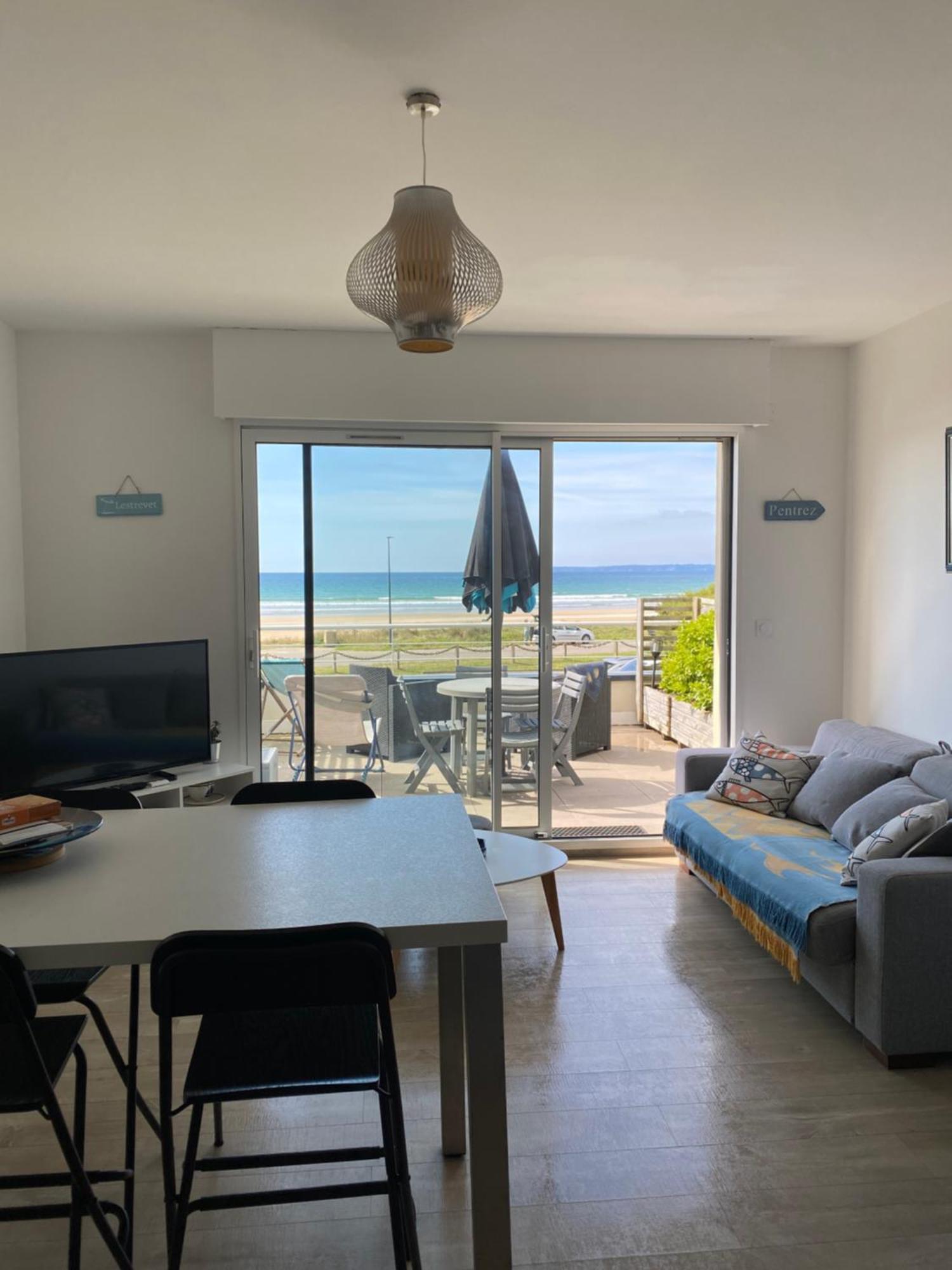 Ferienwohnung Lestrevet, Les Pieds Dans L Eau Plomodiern Exterior foto