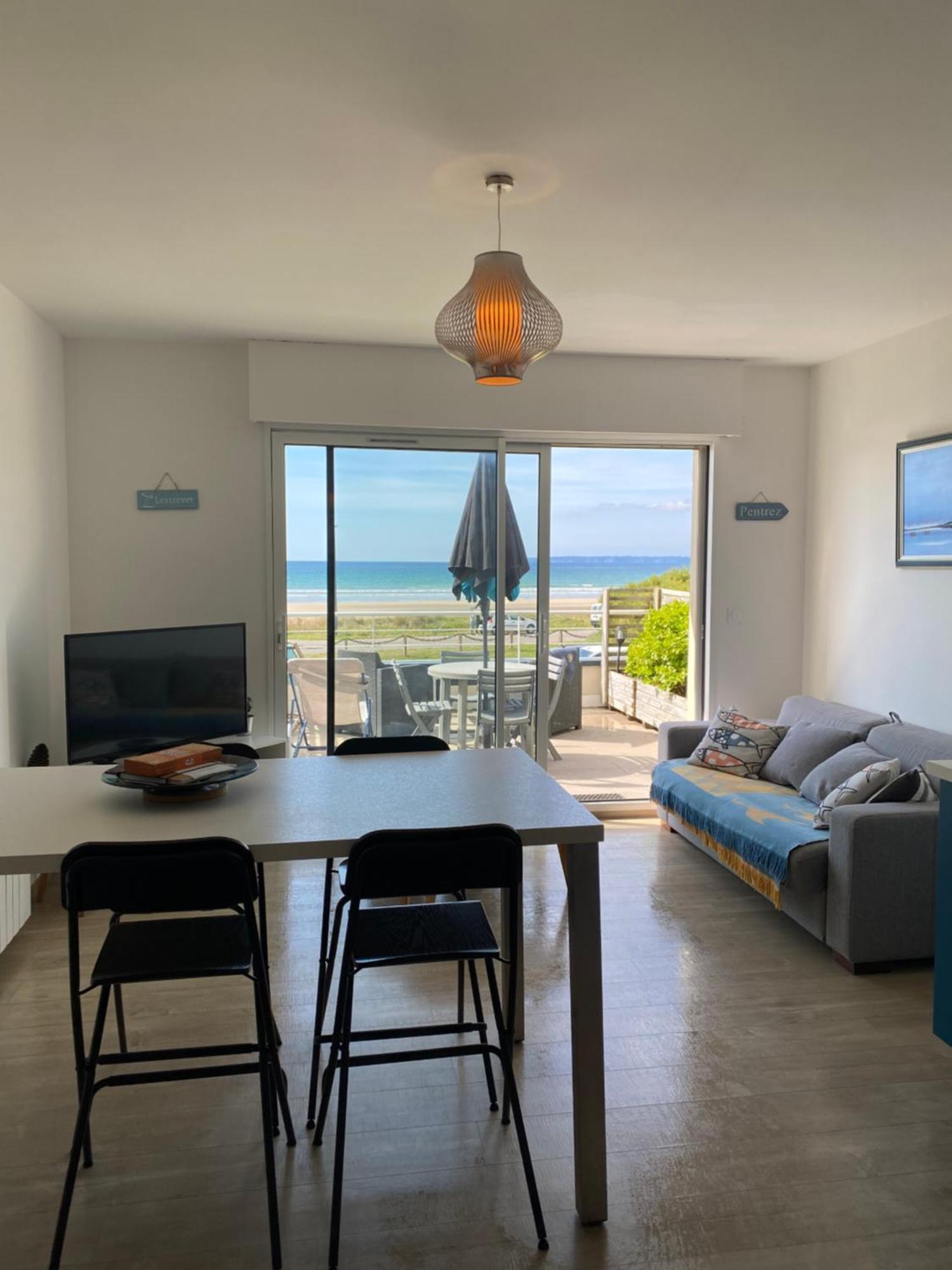 Ferienwohnung Lestrevet, Les Pieds Dans L Eau Plomodiern Exterior foto